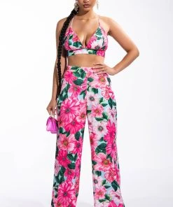 GOOD TO ME FLORAL BRALETTE -akira shop good to me floral bralette pink 3 3