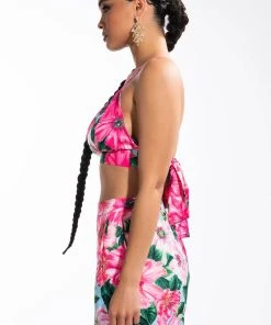 GOOD TO ME FLORAL BRALETTE -akira shop good to me floral bralette pink 5 5