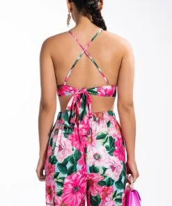 GOOD TO ME FLORAL BRALETTE -akira shop good to me floral bralette pink 6 6