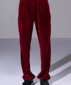 GRETCHEN STRAIGHT FIT JOGGERS -akira shop gretchen straight fit joggers dark red 5 5