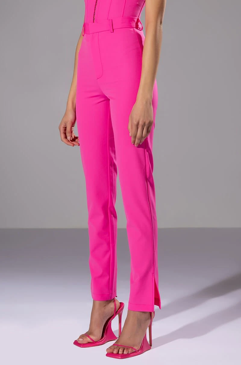 HANSEL HIGH RISE PANTS WITH SLITS 4 HANSEL HIGH RISE PANTS WITH SLITS - Image 2