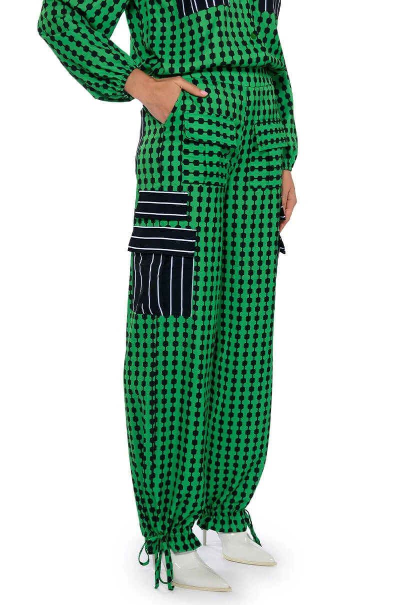 HATTIE CONTRAST PULL ON PANTS 4 HATTIE CONTRAST PULL ON PANTS - Image 2