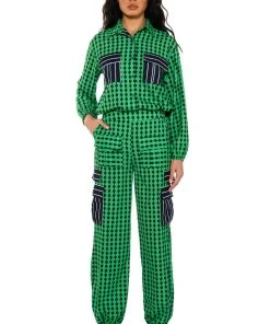 HATTIE CONTRAST PULL ON PANTS 12 HATTIE CONTRAST PULL ON PANTS -akira shop hattie contrast pull on pants multi 3 3