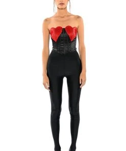 HEART ON FOR YOU CORSET TOP 15 HEART ON FOR YOU CORSET TOP -akira shop heart on for you corset top black multi 5 5