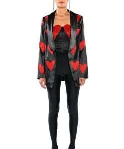 HEART ON FOR YOU CORSET TOP 16 HEART ON FOR YOU CORSET TOP -akira shop heart on for you corset top black multi 6 6