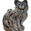 HERE KITTY KITTY RHINESTONE CLUTCH -akira shop here kitty kitty rhinestone clutch black multi 2 2