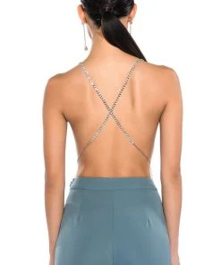 HOLD ME RHINESTONE BRA TOP -akira shop hold me rhinestone bra top silver 5 5