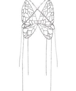 HOLD ME RHINESTONE BRA TOP -akira shop hold me rhinestone bra top silver 7 7