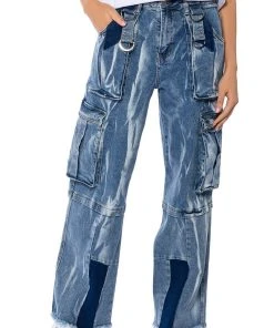IN MY THOUGHTS ULTRA BAGGY CARGO JEANS