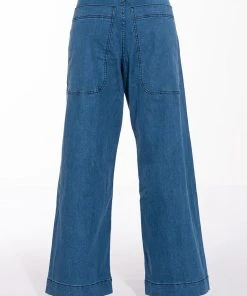 IN THE MOMENT HIGH RISE ULTRA WIDE JEANS -akira shop in the moment high rise ultra wide jeans medium blue denim 7 7 c1