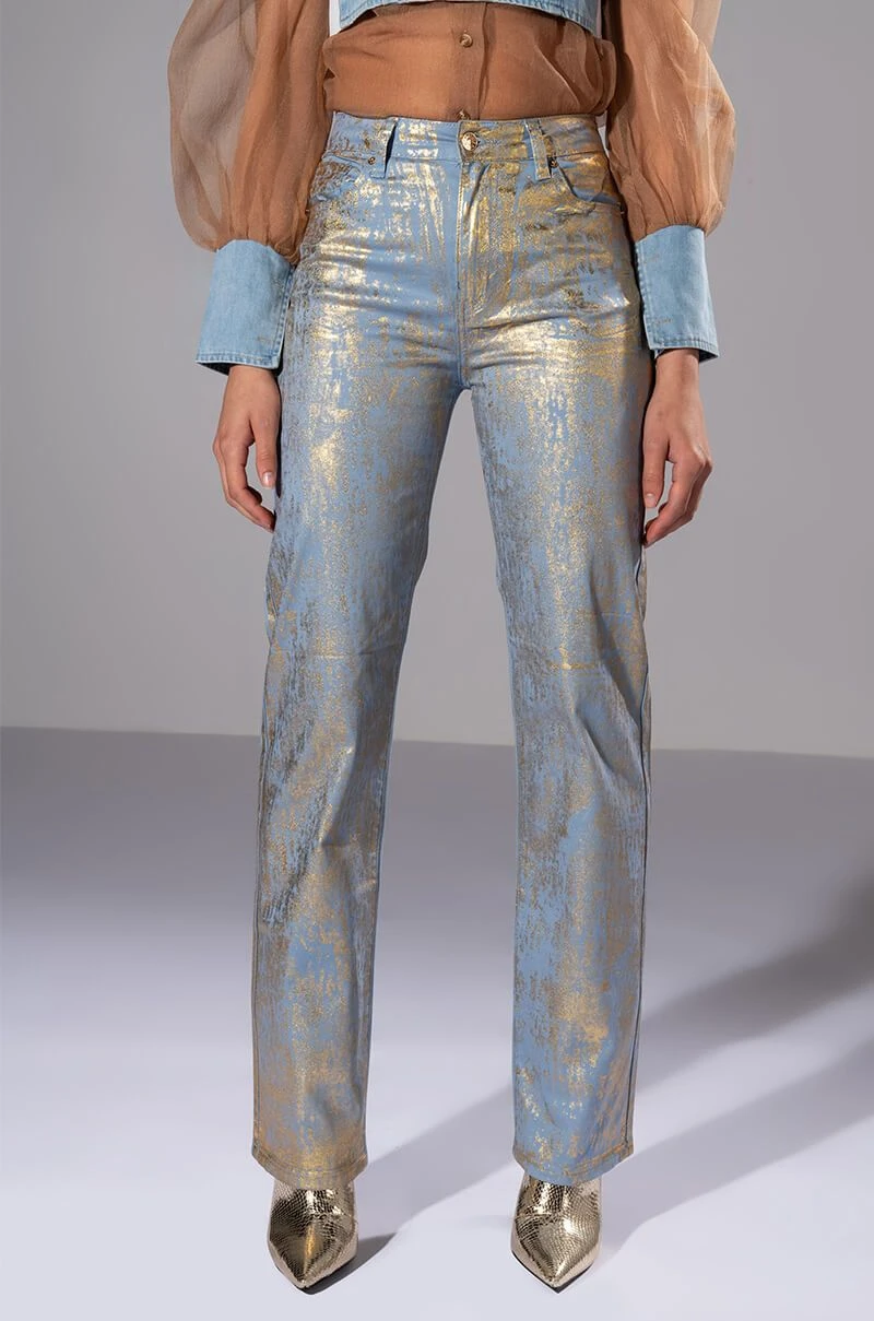 IN YOUR DREAMS METALLIC COATED PANT 3 IN YOUR DREAMS METALLIC COATED PANT