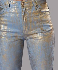 IN YOUR DREAMS METALLIC COATED PANT 13 IN YOUR DREAMS METALLIC COATED PANT -akira shop in your dreams metallic coated pant blue 6 6