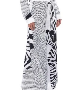 INTO THE NIGHT WIDE LEG PULL ON PANT -akira shop into the night wide leg pull on pant black white 2 2