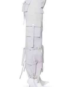 IT IS BACK CARGO PANTS -akira shop it is back cargo pants light grey 7 7