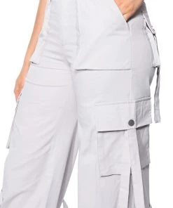 IT IS BACK CARGO PANTS -akira shop it is back cargo pants light grey 9 9