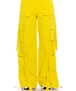 IT IS BACK CARGO PANTS -akira shop it is back cargo pants lime 6 6
