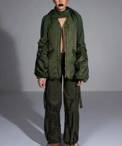 IT IS BACK CARGO PANTS -akira shop it is back cargo pants olive 12 12