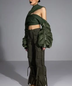 IT IS BACK CARGO PANTS -akira shop it is back cargo pants olive 2 2 c1
