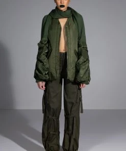 IT IS BACK CARGO PANTS -akira shop it is back cargo pants olive 3 3 c1