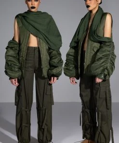 IT IS BACK CARGO PANTS -akira shop it is back cargo pants olive 5 5 c1