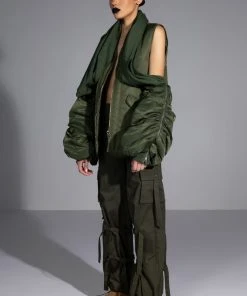 IT IS BACK CARGO PANTS -akira shop it is back cargo pants olive 6 6 c1