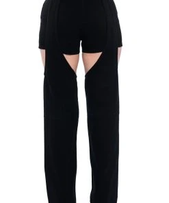 ITS A VIBE DENIM SHORT AND CHAPS JEAN -akira shop its a vibe denim short and chaps jean black 7 7 c1