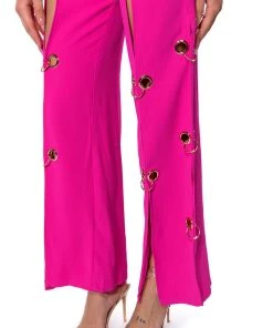JENNY GROMMET TROUSERS -akira shop jenny grommet trousers pink 9 9