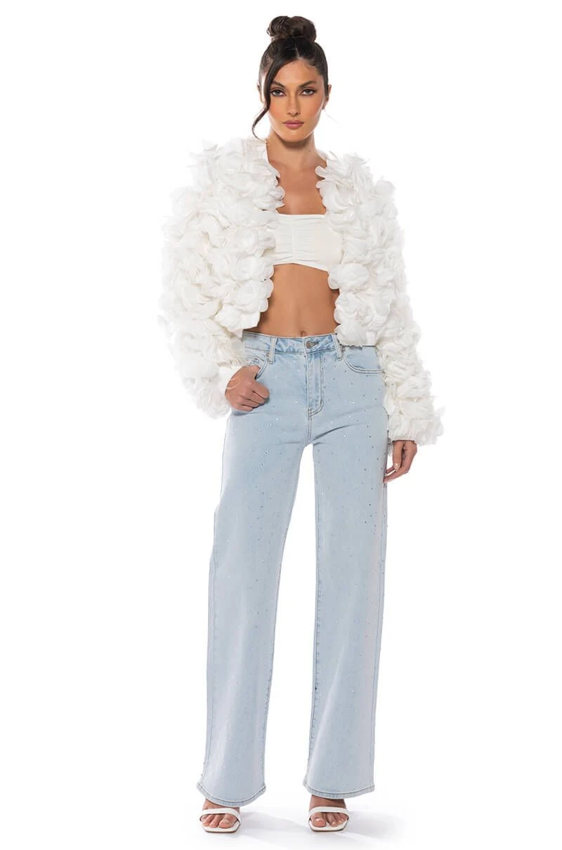 JILLIAN EMBELLISHED WIDE LEG JEANS 4 JILLIAN EMBELLISHED WIDE LEG JEANS - Image 2