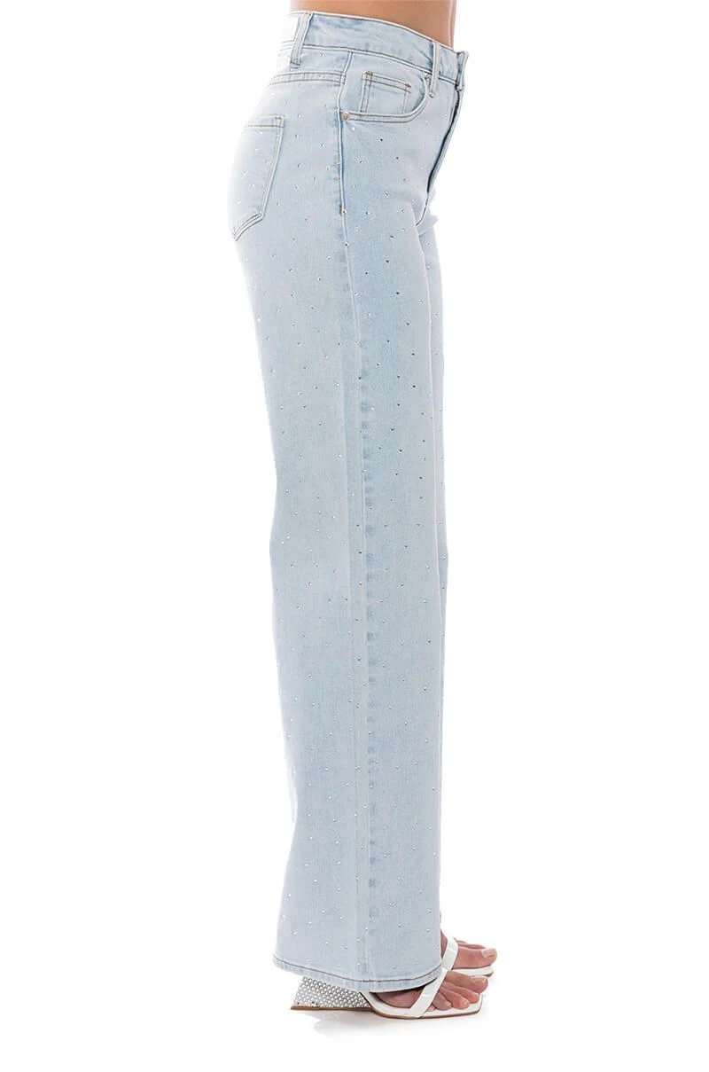 JILLIAN EMBELLISHED WIDE LEG JEANS 7 JILLIAN EMBELLISHED WIDE LEG JEANS - Image 5