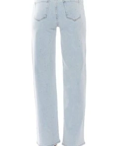 JILLIAN EMBELLISHED WIDE LEG JEANS 14 JILLIAN EMBELLISHED WIDE LEG JEANS -akira shop jillian embellished wide leg jeans light blue denim 6 6
