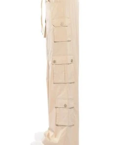 JOURNEE WIDE LEG CARGO PANT 19 JOURNEE WIDE LEG CARGO PANT -akira shop journee wide leg cargo pant beige 8 8