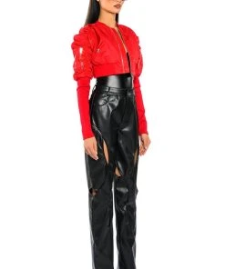 JUMP AROUND RELAXED CUTOUT FAUX LEATHER PANT 12 JUMP AROUND RELAXED CUTOUT FAUX LEATHER PANT -akira shop jump around relaxed cutout faux leather pant black 3 3