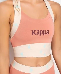 KAPPA CUT OUT PRINTED BAND SPORTS BRA 14 KAPPA CUT OUT PRINTED BAND SPORTS BRA -akira shop kappa cut out printed band sports bra pink multi 6 6