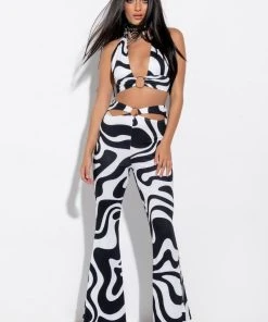 KARMA HALTERNECK RING DETAIL BRALETTE -akira shop karma halterneck ring detail bralette white black 2 2