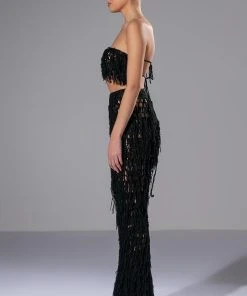 KILLING TIME KNIT TANK AND PANT SET -akira shop killing time knit tank and pant set black 5 5