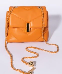 KINGSTON QUILTED ORANGE PURSE