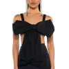 KYLE BOW DETAIL BRALETTE 2 KYLE BOW DETAIL BRALETTE -akira shop kyle bow detail bralette black 1 1