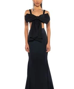 KYLE BOW DETAIL BRALETTE -akira shop kyle bow detail bralette black 3 3