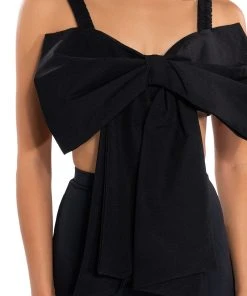 KYLE BOW DETAIL BRALETTE -akira shop kyle bow detail bralette black 7 7