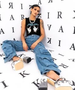 LA ISLA CARGO JEANS -akira shop la isla cargo jeans medium blue denim 3 3 c1