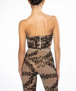 LACE LUXE CORSET TOP -akira shop lace luxe corset top beige multi 5 5