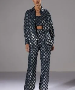 LEAH BANDEAU CROP TOP