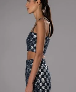 LEAH BANDEAU CROP TOP 13 LEAH BANDEAU CROP TOP -akira shop leah bandeau crop top blue multi 6 6