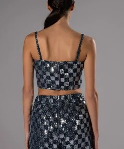 LEAH BANDEAU CROP TOP 14 LEAH BANDEAU CROP TOP -akira shop leah bandeau crop top blue multi 7 7