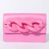 LET YOU GO PINK CHAIN PURSE 1 LET YOU GO PINK CHAIN PURSE -akira shop let you go pink chain purse pink 2 2