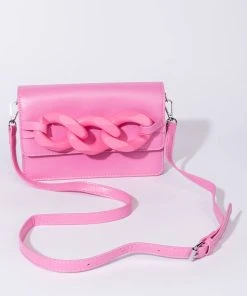 LET YOU GO PINK CHAIN PURSE -akira shop let you go pink chain purse pink 4 4