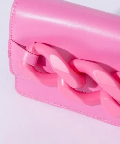 LET YOU GO PINK CHAIN PURSE -akira shop let you go pink chain purse pink 5 5