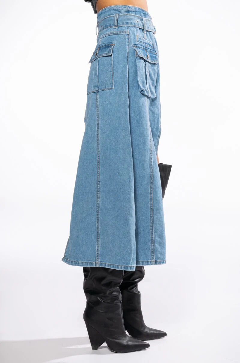 LEVEL UP MAXI MINI DENIM SKIRT 3 LEVEL UP MAXI MINI DENIM SKIRT