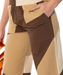 LEXI WIDE LEG JOGGER -akira shop lexi wide leg jogger brown multi 9 9