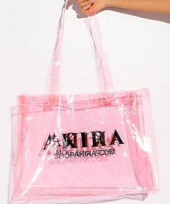 LIMITED EDITION AKIRA PVC SHOPPING BAG -akira shop limited edition akira pvc shopping bag pink 1 1 c1